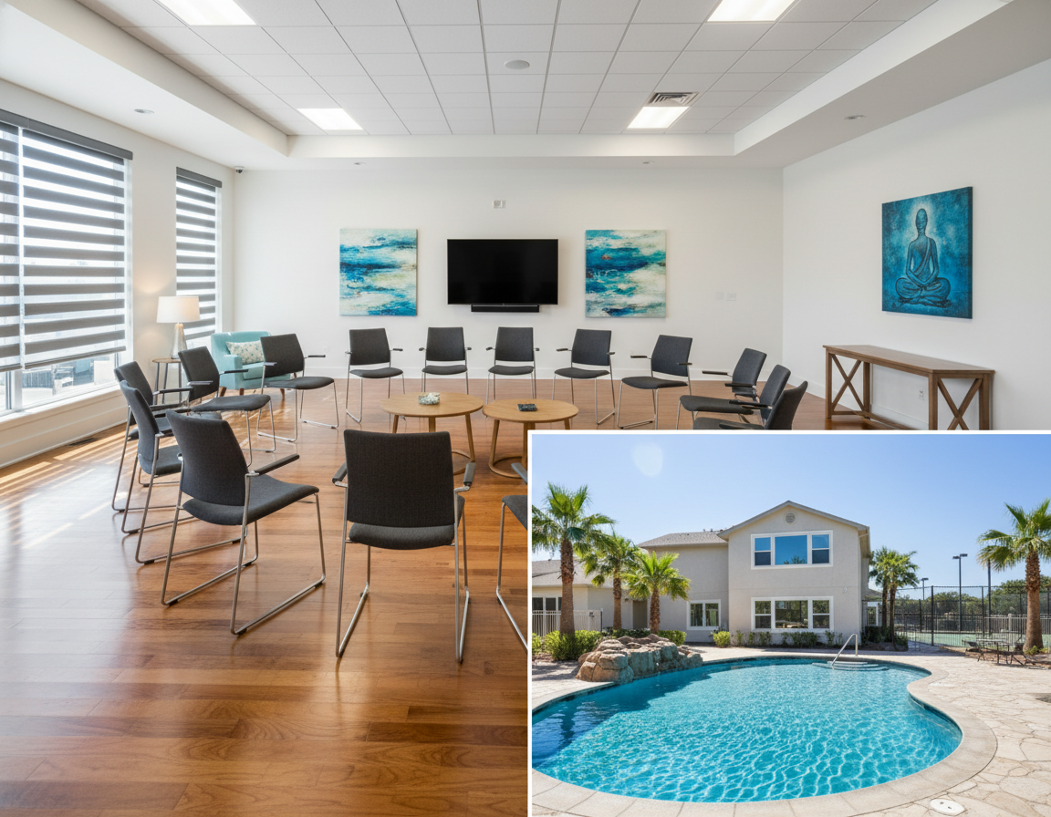 Comfortable resident living quarters at New Dawn